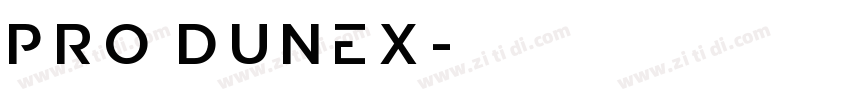 Pro Dunex字体转换